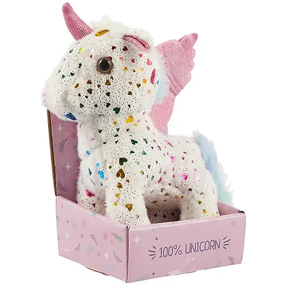 Единорог с блестками в цветной коробке - фото 4