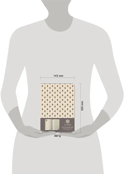 Ежедневник A LA RUSSE. Мелкий паттерн (формат А5, недатированный) (Арте), A5, 192 стр. - фото 4