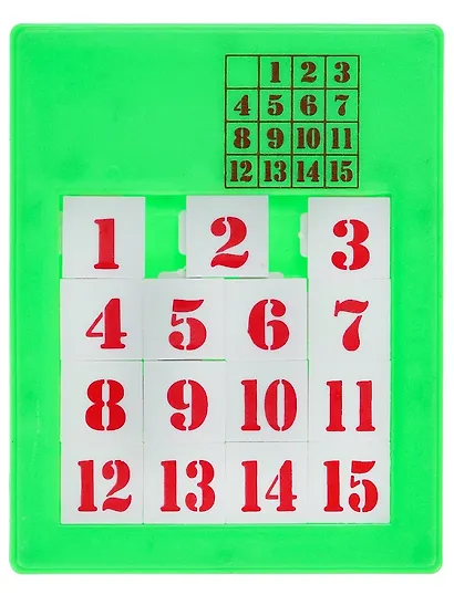 Головоломка "Пятнашки", 15 элементов, 2 цвета микс - фото 3