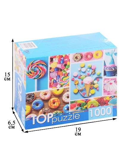 Пазл Любимые сладости 1000 элементов TOPpuzzle ГИТП1000-4136 - фото 2