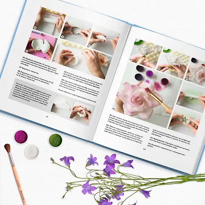 Сахарные цветы. Пошаговый гид по созданию цветов из сахарной мастики для декора тортов - фото 10