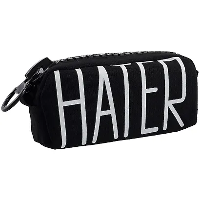 Пенал с большой молнией "Hater", 21.5 х 10.5 см - фото 1