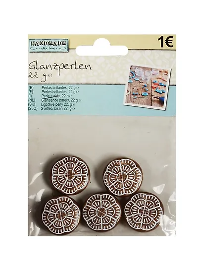 Набор для творчества, Бусины Craft Deco цветок орнамент 5шт, 2см - фото 1