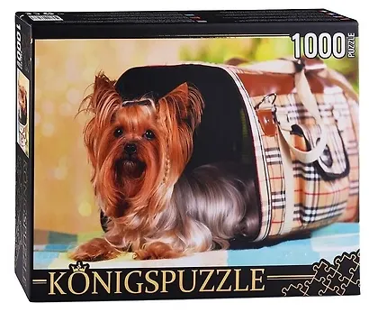 Пазл Königspuzzle 1000 эл.68,5*48,5см. Йоркширский терьер КБК1000-6468 - фото 2