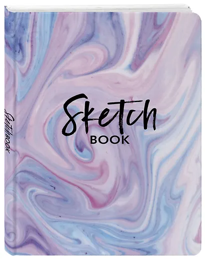 Скетчбук классический, розовый мрамор - фото 2