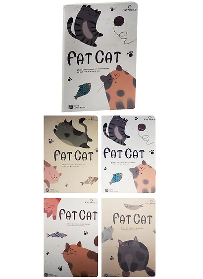 Тетрадь в линейку Zong, Cats love fish, 32 листа - фото 2