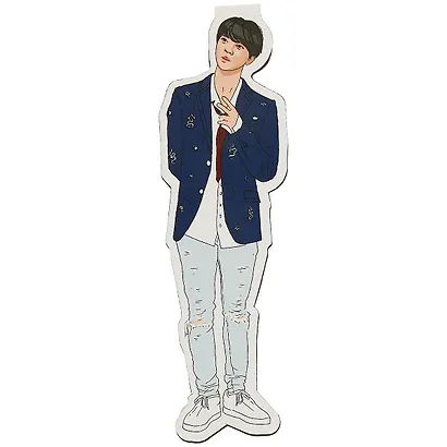 Фигурная магнитная закладка. BTS. Джин - фото 2