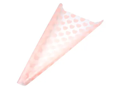 Пленка упаковочная 70*200 см "Сердце" бежевый - фото 1