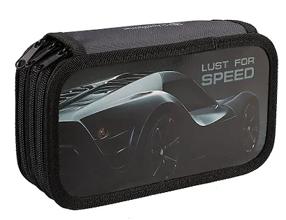 Пенал 3 отд. "ЖАЖДА СКОРОСТИ" 19*10,5см мат. ламин. инд. уп. - фото 2