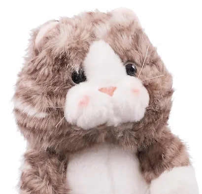 Мягкая игрушка «Котик полосатый серый», 22 см - фото 5