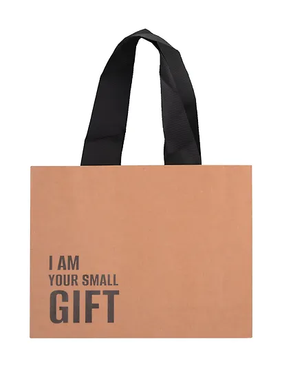 Пакет А6 14*18*5 "I am your small gift"  крафт, горизонт., нейтр. - фото 1