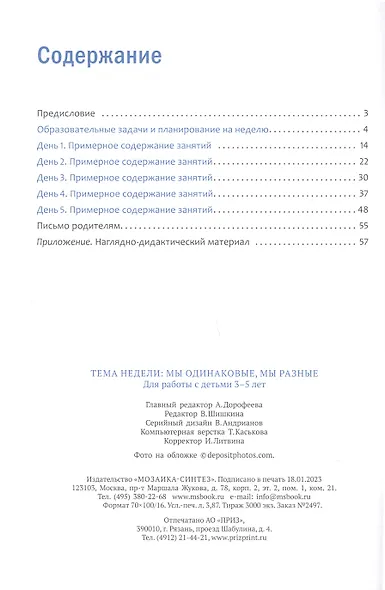 Программа, основанная на ECERS. Тема "Мы одинаковые, мы разные". 3-5 лет - фото 3