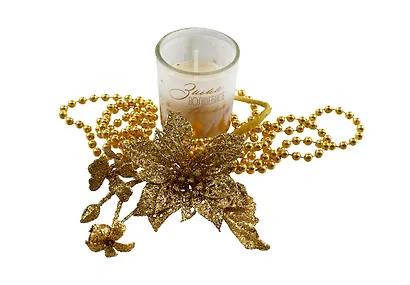 Подарочный набор Свеча с декором Волшебная зима (ваниль) (17х11) (7625243) - фото 3