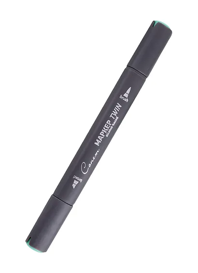 Маркер художественный "Сонет" Twin Brush изумрудный светлый, Сонет - фото 1