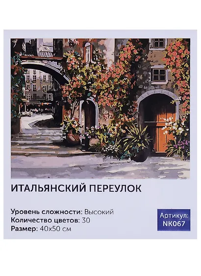Картина по номерам Art Idea 40*50см. Итальянский переулок NK067 - фото 1
