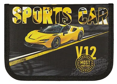 Пенал 1 отделение "Автоспорт" 19*13 см, молния - фото 4