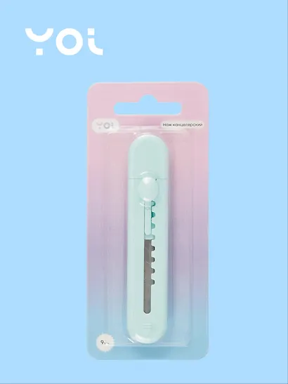 Нож канцелярский "Pastel colors", в ассортименте, Yoi - фото 3