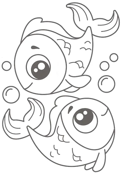 РАСКРАСКА С МЕЛКАМИ. ПОДВОДНЫЙ МИР - фото 3