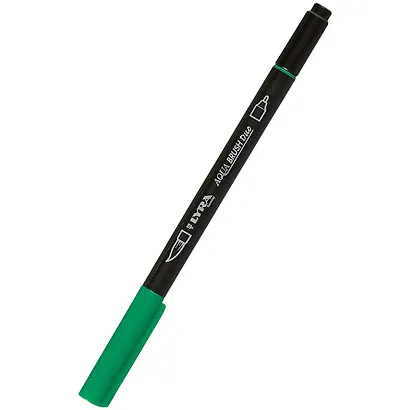 Фломастер Aqua Brush Duo двухсторонний, 2мм. Изумрудно-зеленый - фото 1