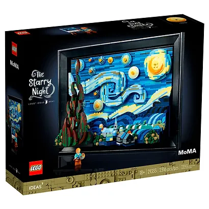 LEGO Ideas: Винсент Ван Гог Звёздная ночь, 2316 деталей (21333) - фото 2