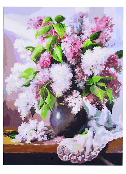 Живопись на холсте 30*40 см Пушистая сирень 474-OVC - фото 3