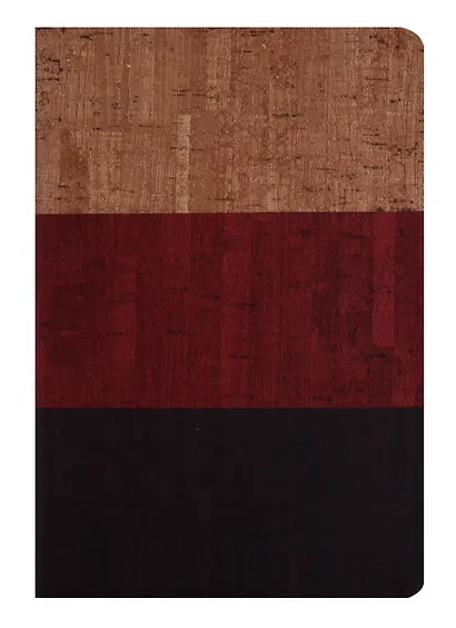 Ежедневник недат. А5 160л "Эко" бежевый+красный+коричневый, кожзам, тв.переплет, офсет, ляссе, Escalada - фото 1