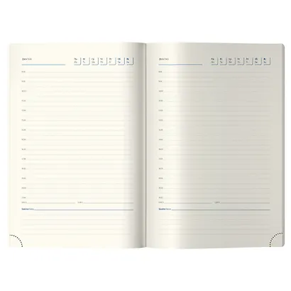 Ежедневник недатированный А5 136 листов "Metallic" искусственная кожа, золотой металлик - фото 3