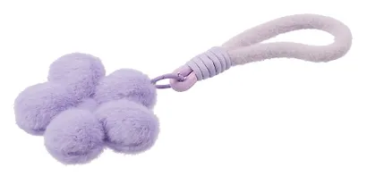 Брелок-обвес на сумку «Цветочек с глазками Лавандовый», текстиль - фото 4