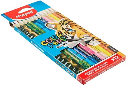 Карандаши цветные 12 цветов, "ColorPeps Monster", Maped - фото 3