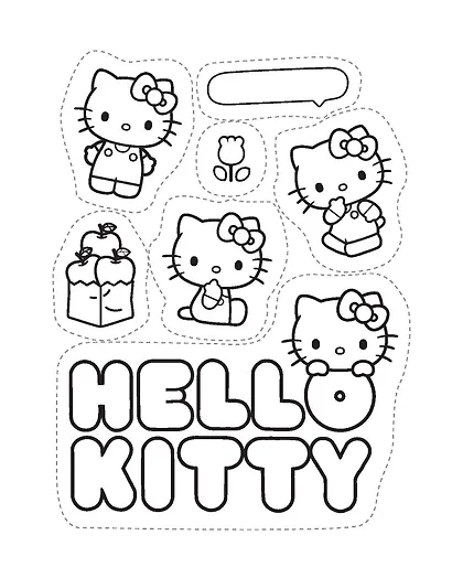 Hello Kitty: стикербук - фото 9