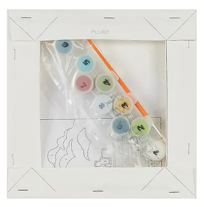 Картина по номерам детская LORI "Корабль", холст на подрамнике 20х20 см - фото 3