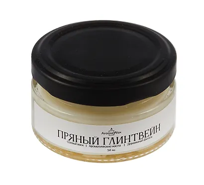 Свеча ароматическая в стеклянной баночке Пряный глинтвейн (50 мл) (AromaWax) - фото 1