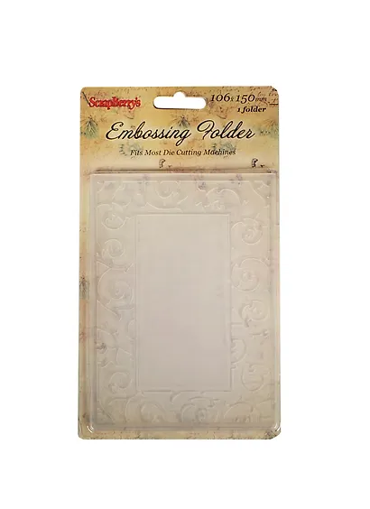 Форма для эмбоссирования Рамочка с узорами (SCB20022733) (106х150мм) (ScrapBerry`s) (блистер) - фото 1