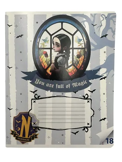 Тетрадь в линейку Centrum, "Вэнсдэй коллаж", 18 листов, в ассортименте - фото 7