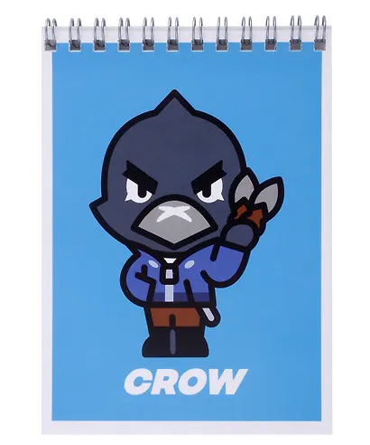 Блокнот А6 40 листов, нелинованный, "Lou, Crow, Sandy, Jessie, Leon" спираль, в ассортименте - фото 2