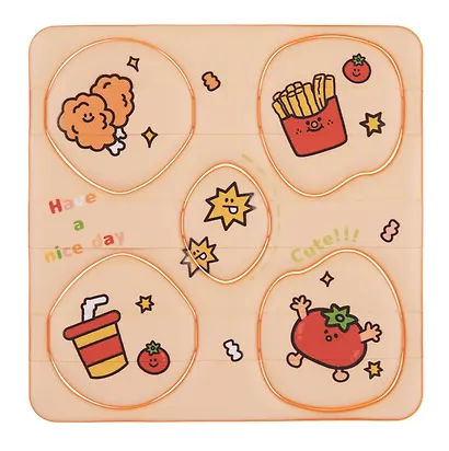 Набор спонжей для макияжа Kawaii (бежевый) (5шт) (12-03122026-22) - фото 4