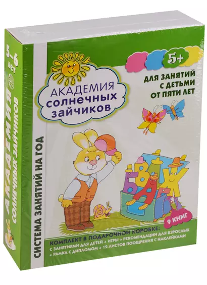 Академия солнечных зайчиков. 5-6 лет. В КОРОБКЕ. Система развития ребенка - фото 1