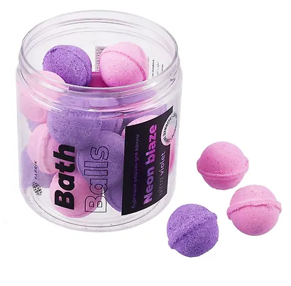 Набор мини-бомбочек для ванны градиент Ultra violet (300г) (ПР-0049842) - фото 2