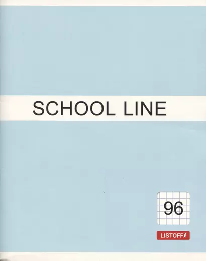 Тетрадь в клетку Listoff, Basic line, 96 листов, в ассортименте - фото 1