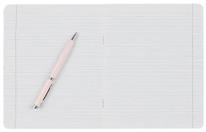 Тетрадь 12л две лин. с част. наклон. с доп. гориз. "Пастель" сиреневая - фото 2