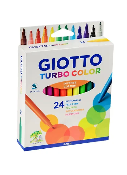 Фломастеры «Giotto turbo color» Giotto, 24 цвета - фото 1