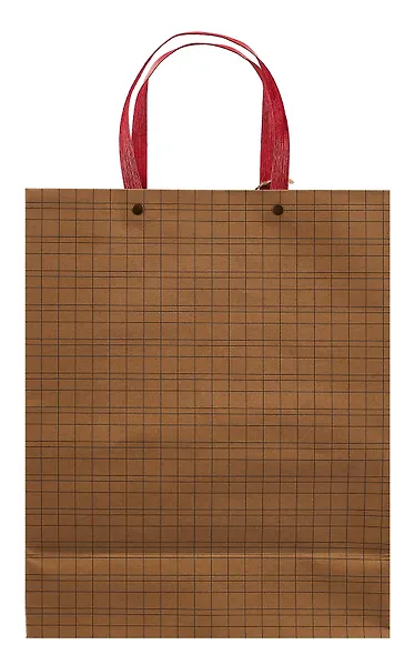 Пакет А4 32*26*12,5 "Клетка." нейтр., крафт. - фото 3