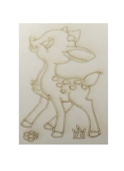 Трафарет Олененок (А5) (421) (упаковка) - фото 1