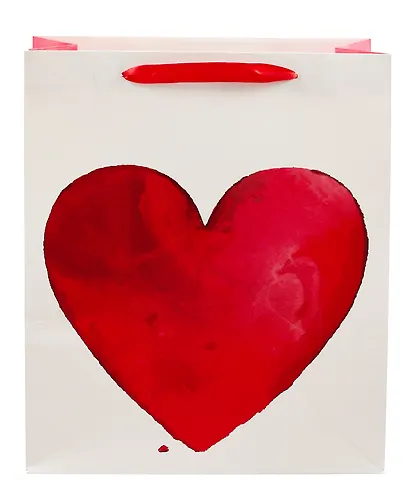 Пакет А4 32*26*12 "Big heart" нейтр. бум.мат.ламинат - фото 2