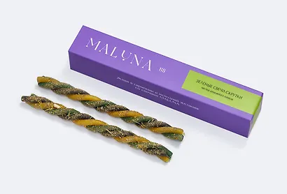 Магические свечи-скрутки с травами и солью Maluna (2шт) (Чистка денежного канала) (2030) - фото 1