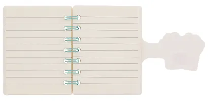 Записная книжка А7 80л лин. "Лапка" на липучке, ассорти - фото 4