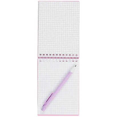 Блокнот А6 80л кл. "NEWtone PASTEL ПИОН" пласт.обл., гребень, офсет 80г/м2 - фото 2