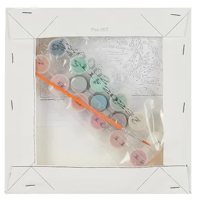 Картина по номерам детская LORI  Истории юных ниндзя "Дерзкий ниндзя", холст на подрамнике 20х20 см - фото 3