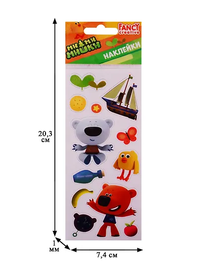 Наклейки ACTION Ми-ми-мишки 7*16см в ассортименте FD060039 - фото 3
