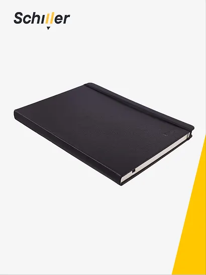 Скетчбук 21*29,7 80 листов, черный, 140г/м2 слоновая кость, Schiller - фото 2